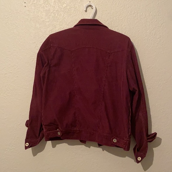 Vintage Burgundy corduroy shirt/jacket - Picture 2 of 3